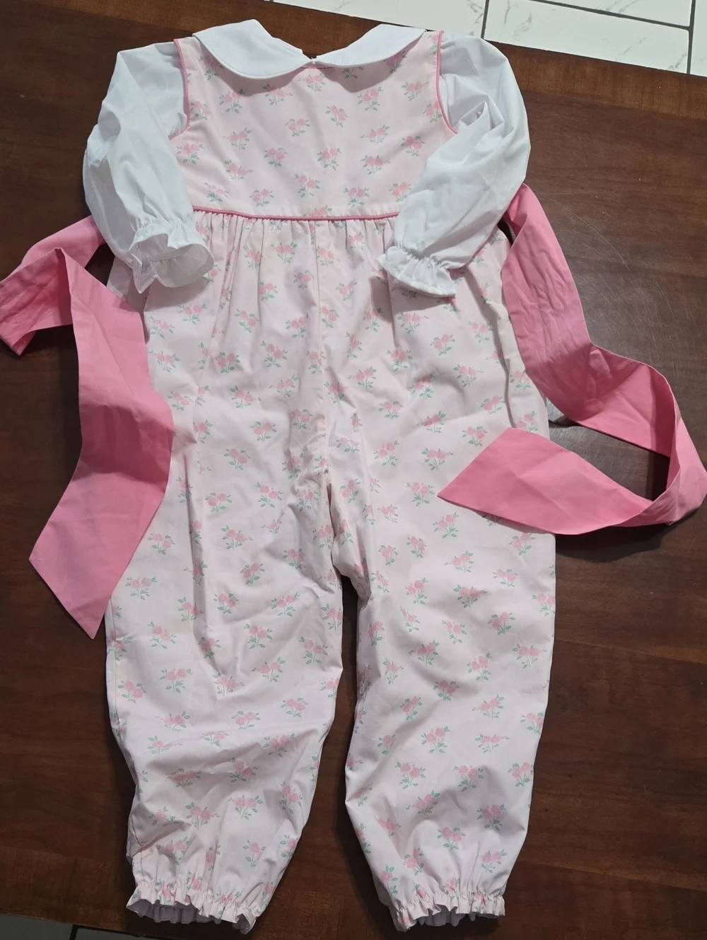 Tbbc Rebecca Romper And Peter Pan Collar Shirt 3t